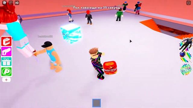 ВЫЖИВАЮ ПРИ ЛАВЕ НА ПОЛУ! СКОЛЬКО РАЗ СМОГУ ВЫЖИТЬ?) ИГРА The Floor Is LAVA. Roblox