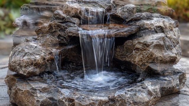 Декоративный бетон в саду ...