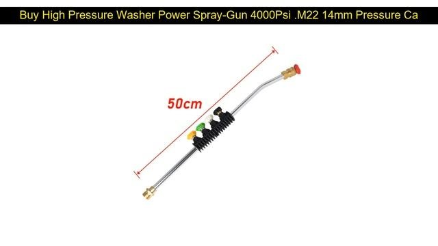 Best High Pressure Washer Power Spray-Gun 4000Psi .M22 14mm Pressure Car Washer Foam Gun+50CM Exten