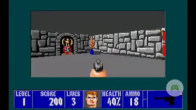 Wolfenstein 3D, short gameplay