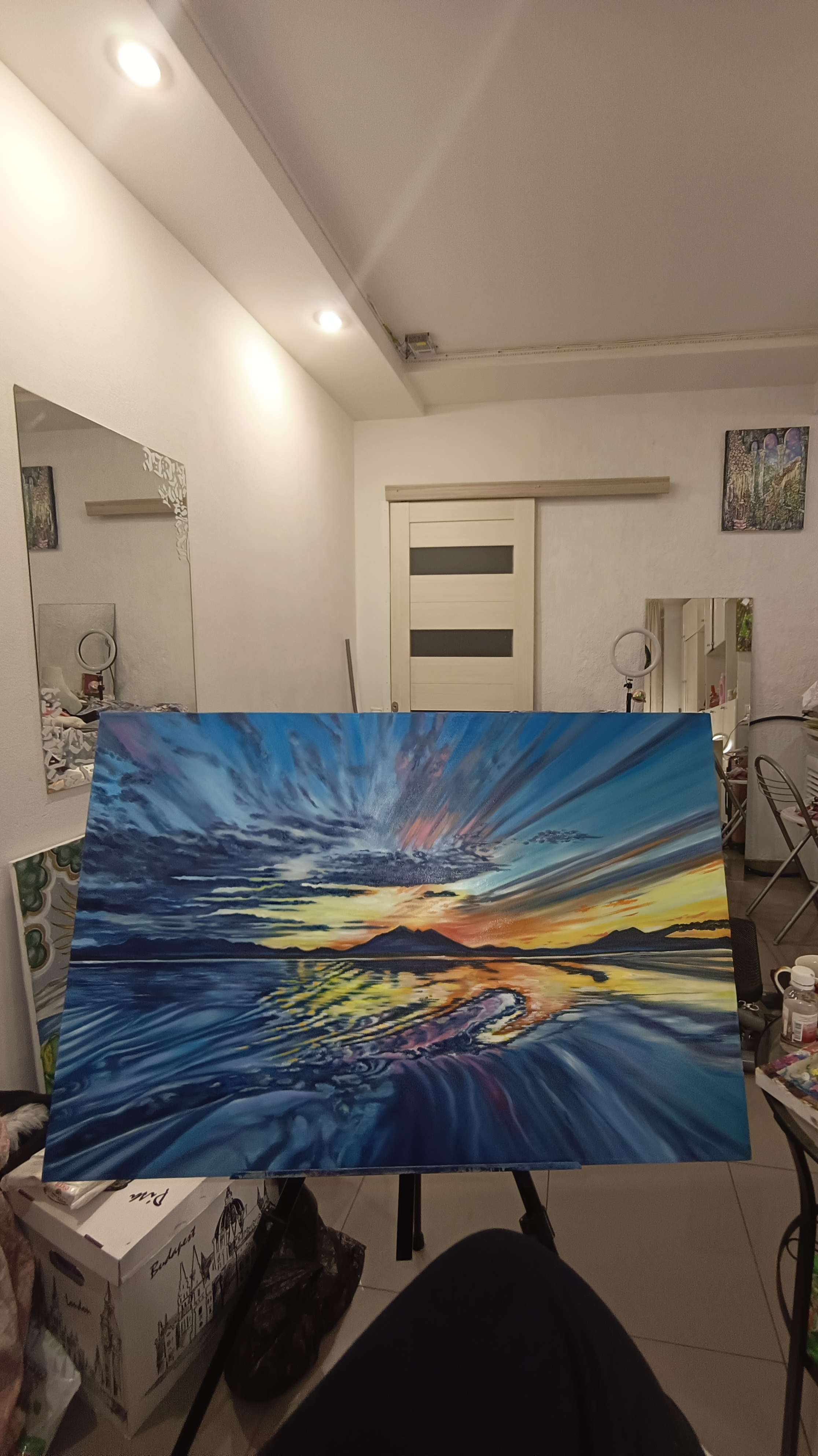 Рисовала эту картину целый месяц 🤯🎨🖌️