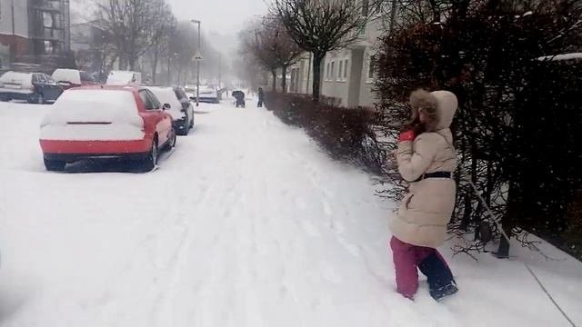 Завалило снегом Германию. 07.02.2021.