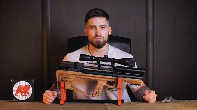 PCP Krugergun Снайпер 5.5 мм Буллпап (300 мм, прямоток, дерево L) видео обзор