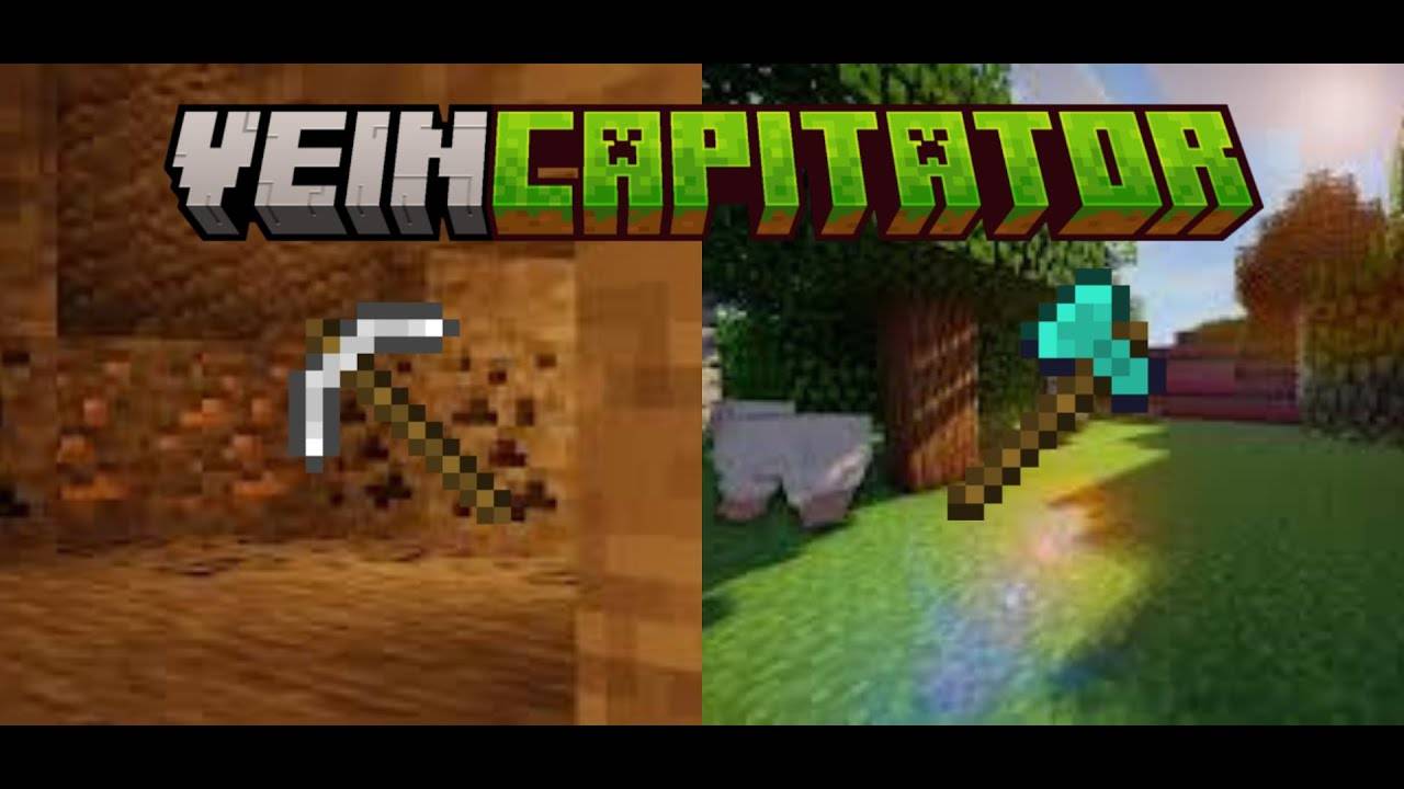 Мод Edds' VeinCapitator для Minecraft PE / Мод: Скоростная рубка деревьев на Minecraft PE