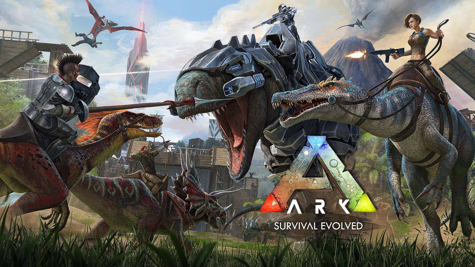 ARK Survival Evolved теперь я охотник  на динозавров рррррр