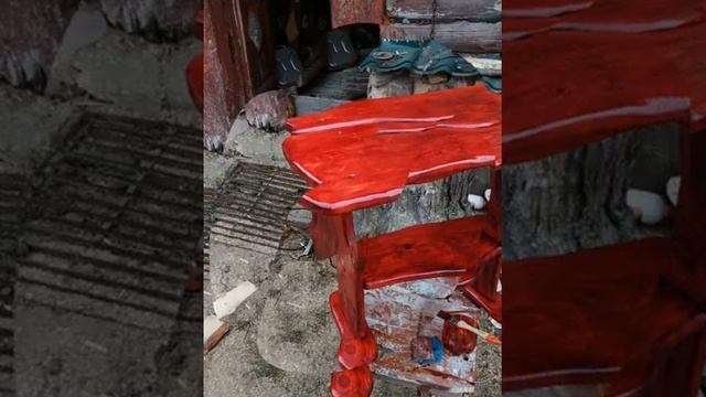 Журнальный столик из горбыля