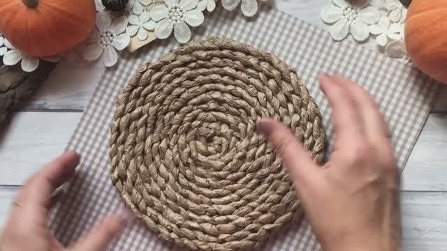 Мк Декоративная салфетка из пергамента
