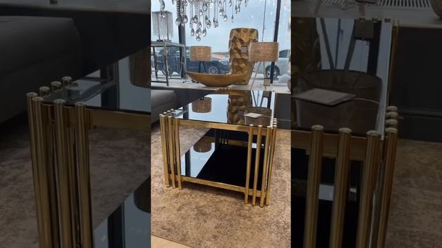 Журнальный столик из черного стекла в @unico.comfort стоимость: 59 000