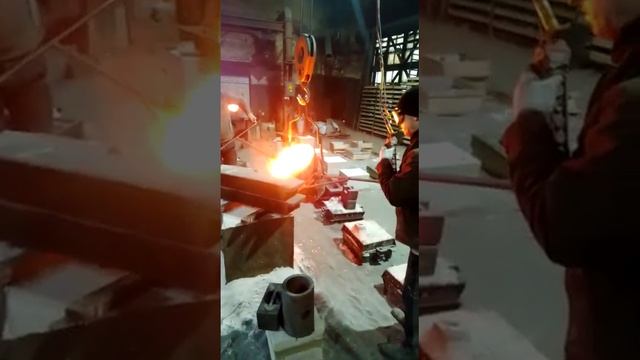 Заливка чугуна 21 октября 2022 г.
