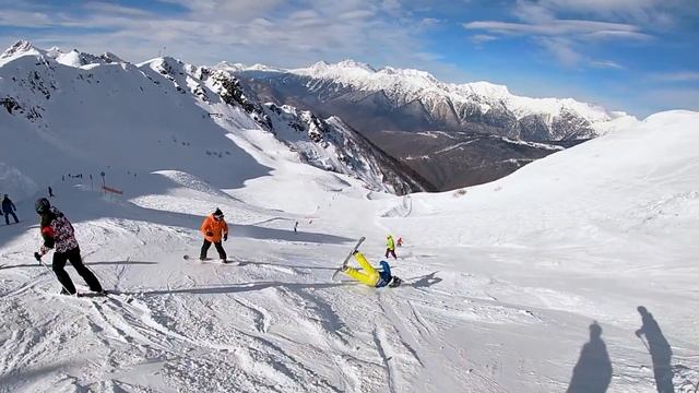 Роза Хутор, февраль 2019, наслаждаемся на сноуборде