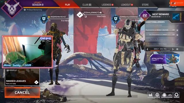 !vlog Platinum Done😎  Apex Legends  Season 9 |  Diamond push solo or With @TacticalBaniyaYT Surjii