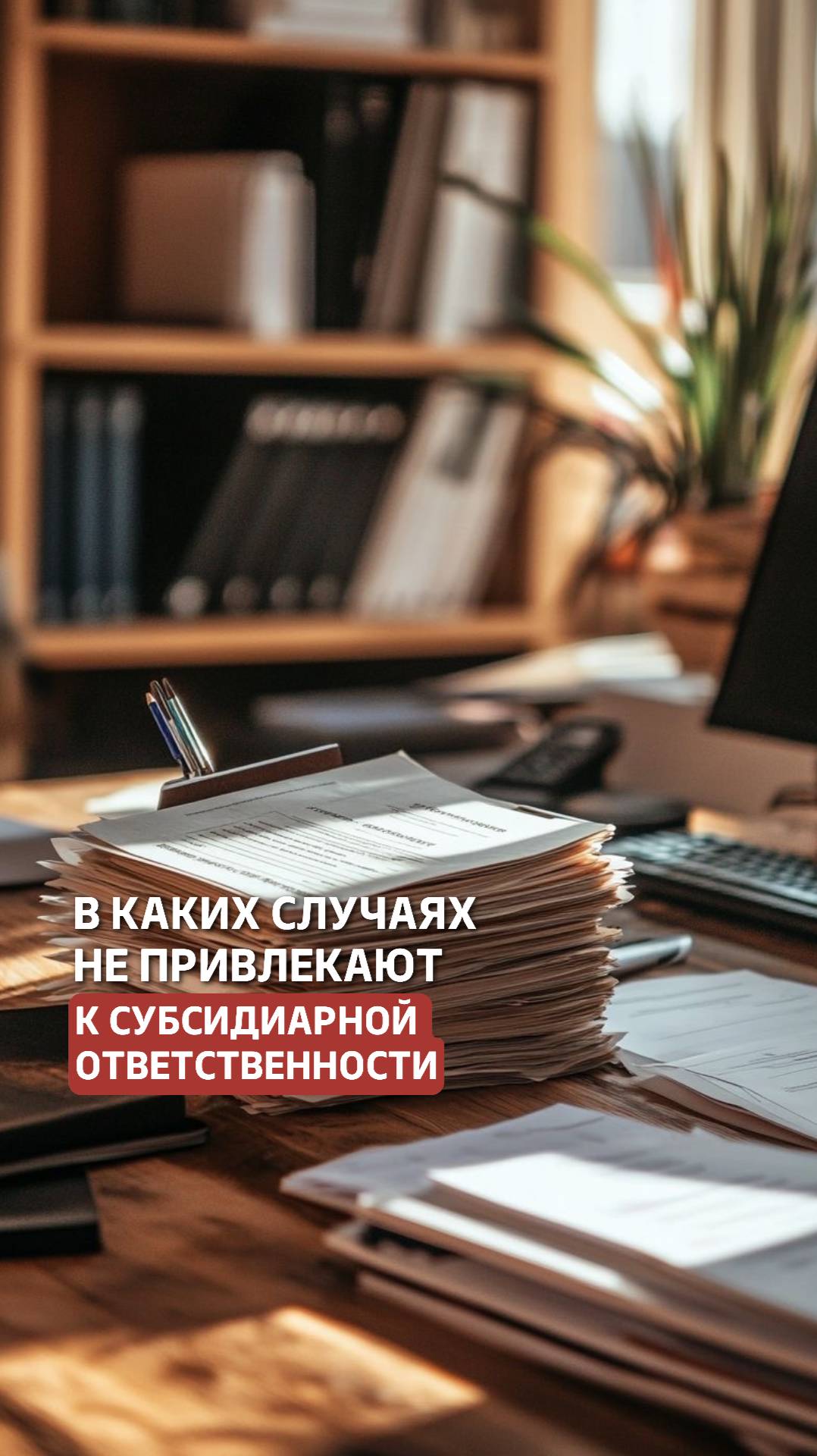 В каких случаях НЕ происходит привлечение к субсидиарной ответственности при банкротстве? #долги