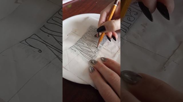 Роспись керамики #каллиграфия #творчество #керамика