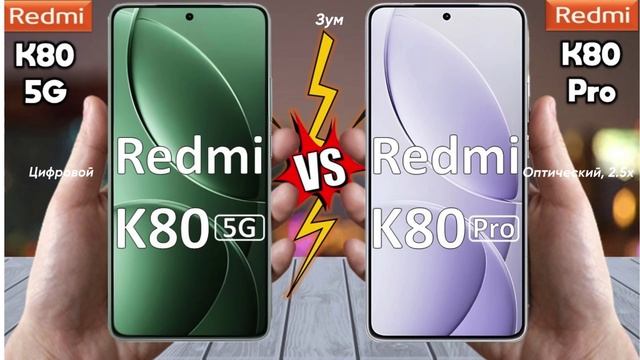 Redmi K80 и K80 Pro: ключевые различия телефонов