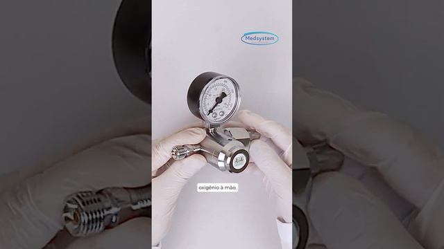 Válvula Para Cilindro C/ 1 Manômetro CB CT Oxigênio - Protec #saúde #medsystem