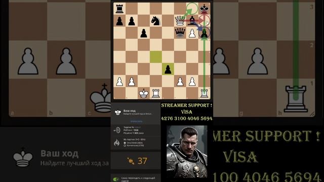 Шахматы. Мат под защитой пешки #shorst #chess #шахматы