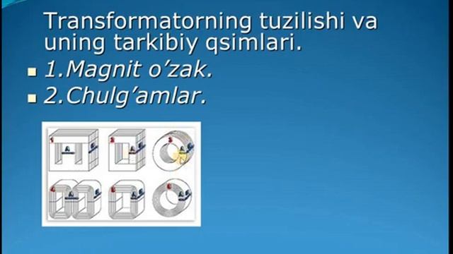 ℹ️ Transformatorlar, Ularning Turlari, Tuzilishi Va Ishlash Prinspi.Трасформатор турлари