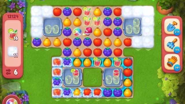 GardenScapes уровень 12124 без бустеров