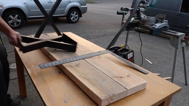 Scaffold Board Table Benches | Converting scaffold board to benches!