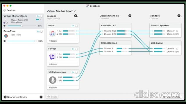 Loopback for Mac - Transfer audio from one application to another