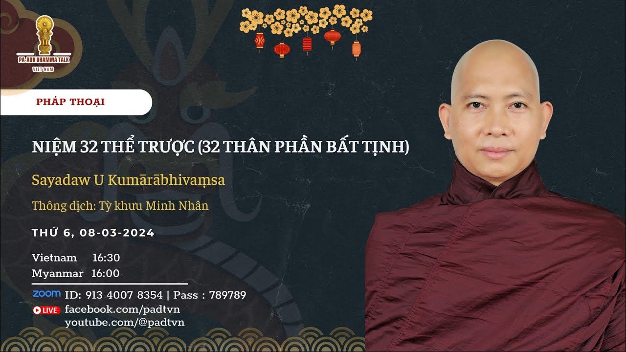 27. Niệm 32 thể trược (32 thân phần bất tịnh)