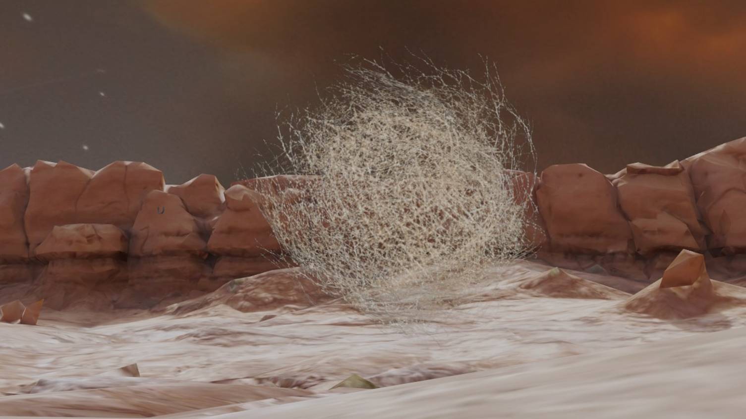 Zbrush 2019 BLENDER 3.6 Перекати поле в локацию погони