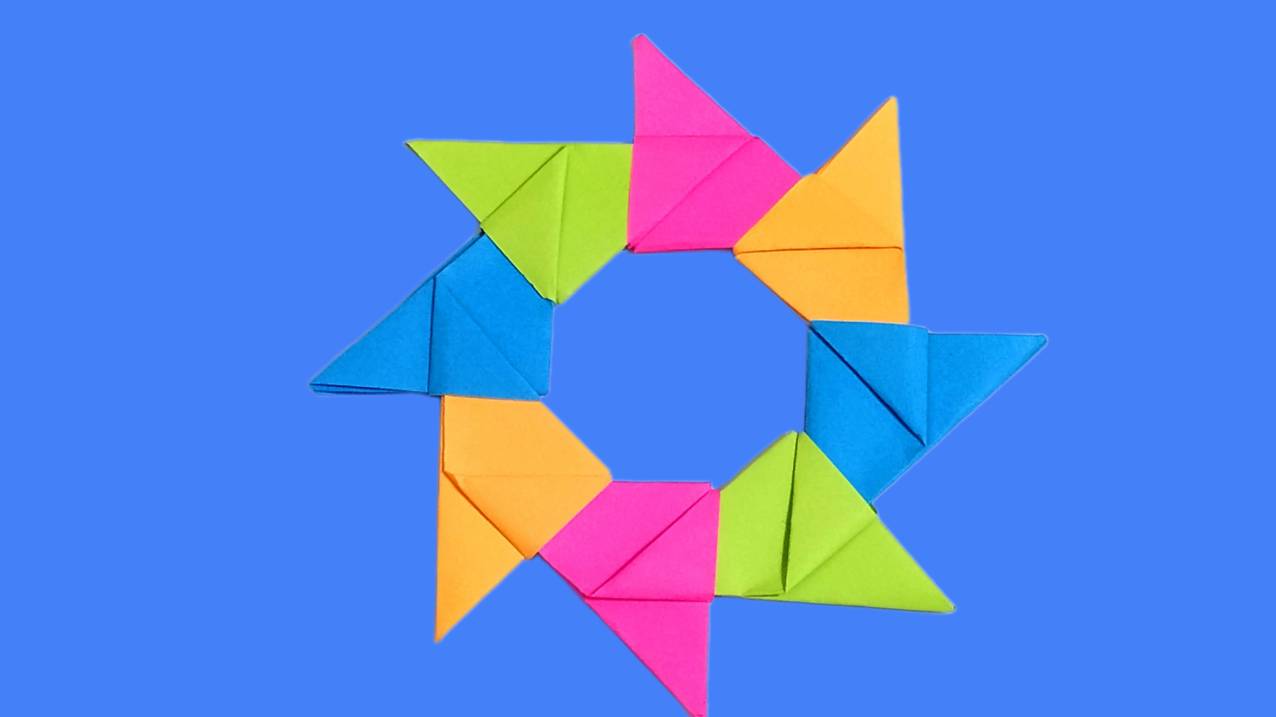 Origami Ninja Star Tutorial - Shuriken - Paper Kawaii