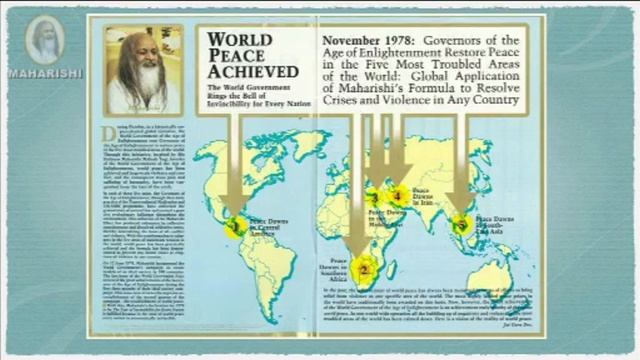 ИСТОРИЯ 50 ЛЕТ РАБОТЫ МАХАРИШИ ПО УСТАНОВЛЕНИЮ МИРА НА ЗЕМЛЕ