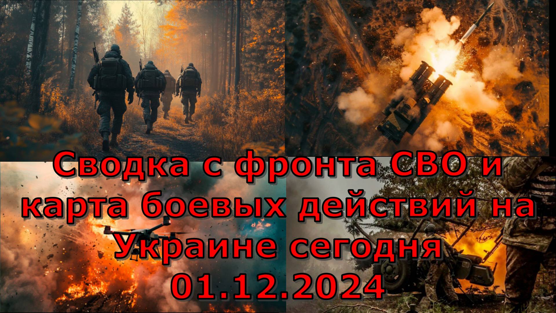 Сводка с фронта СВО и карта боевых действий на Украине сегодня 01.12.2024