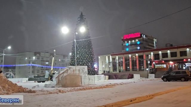 Прогулка по северному городу за полярным кругом. Ямало-Ненецкий АО Лабытнанги. ЖизньСеверян. 2024.