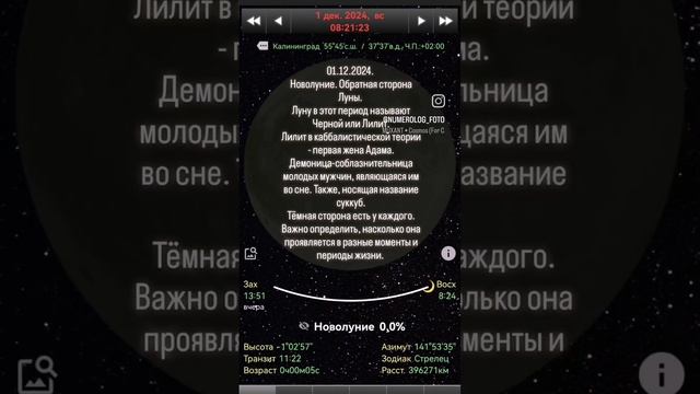 01.12.2024 - обратная сторона Луны ✨