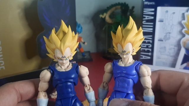 COMPARATIVO Majin Vegeta Demoniacal Fit x Majin Vegeta Bandai