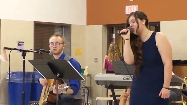 Dakota and Andrea performing Black Horse and the Cherry Tree