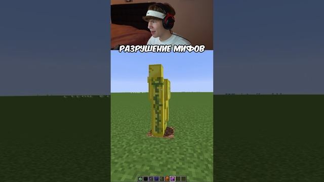 Уничтожение МАЙНКРАФТ Мифов 🤯 #shorts #minecraft #майнкрафт #мем #мемы #реакция #лисфокс #lisfox