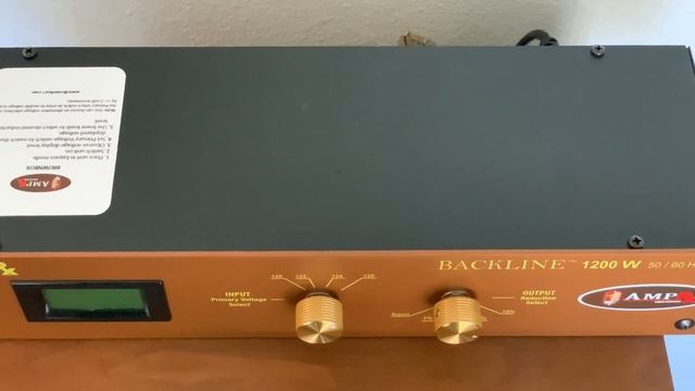 AmpRx BrownBox Backline 1200W Voltage Reducer for Tube Amps