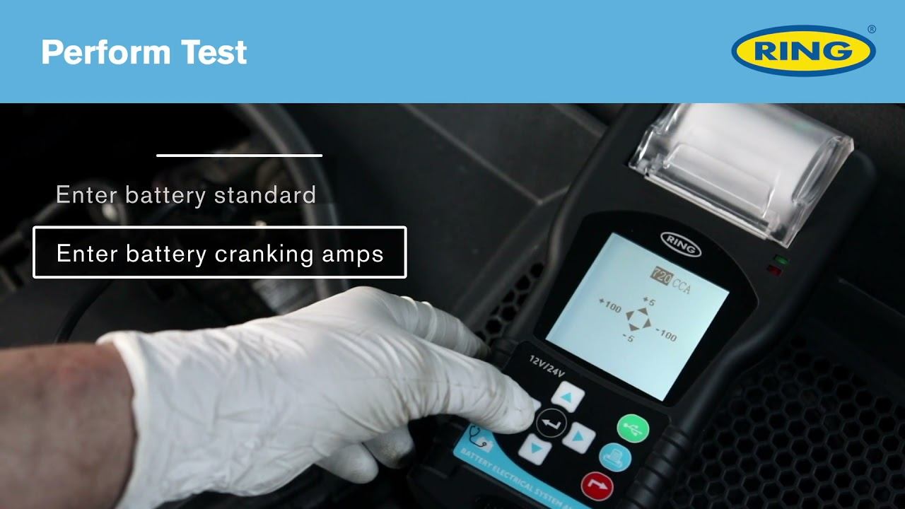 Ring Graphical Battery Analyser RBAG750 Battery Test