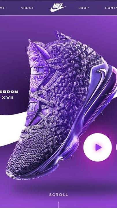 Web Design Timelapse: Главная страница NIKE
