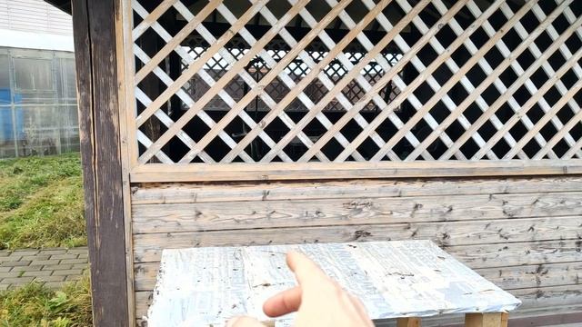 Установил мягкие окна в беседке, купили на Wildberries