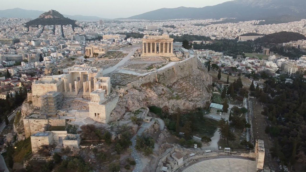 The Acropolis Mystery, Athens Drone view