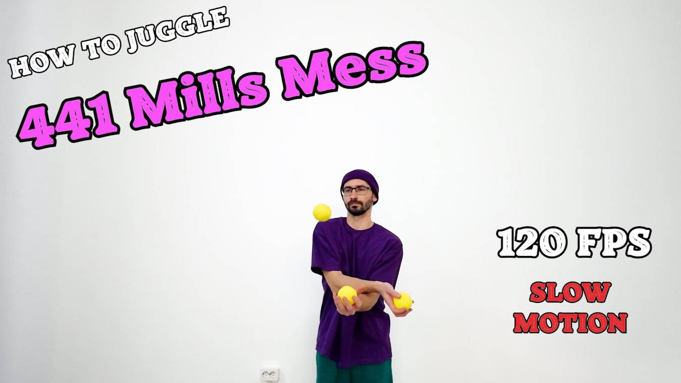 Как кидать 441 MILLS MESS - Slow Motion 120 fps