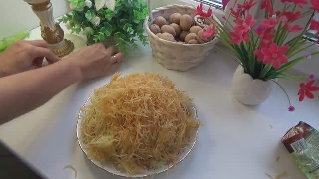 Мой любимый салат Муравейник с хрустящей картофельной соломкой Декабрь 2019 года