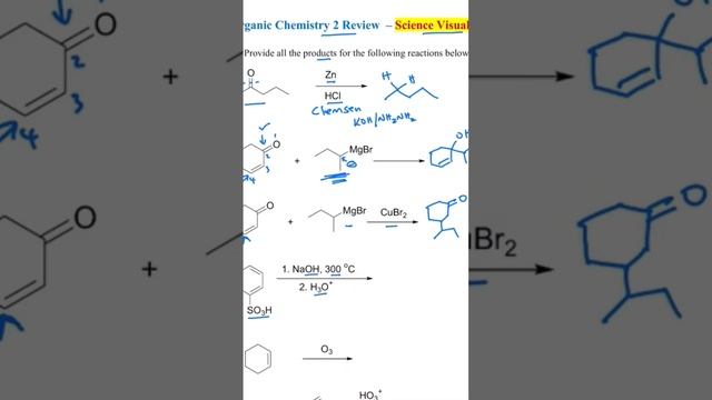 Ozonolysis and 1,4-Addition if RMgX