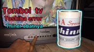 Tv toshiba tombol panel tidak berfungsi layaknya || tombol panel error