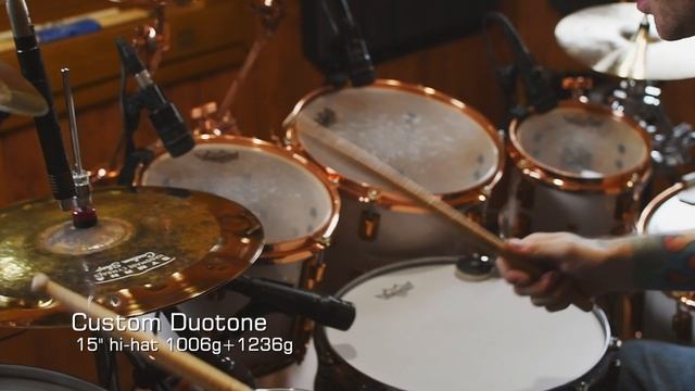 Symrna - Custom Duotone 15" hi-hat, 1006g 1236g