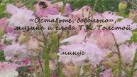 "Оставьте, довольно", музыка и слова Т.К. Толстой, аккомпанемент, караоке, минус