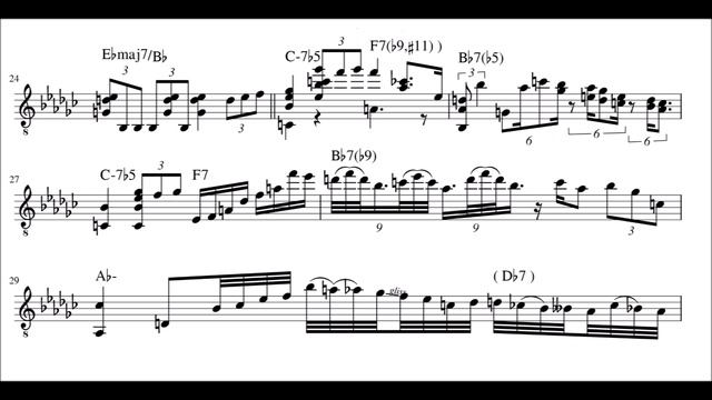 Pasquale Grasso - 'Round midnight Transcription