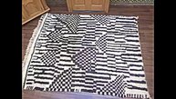 Antique Bohemian Beni Ouarain Wool Rug 180 x 224 cm