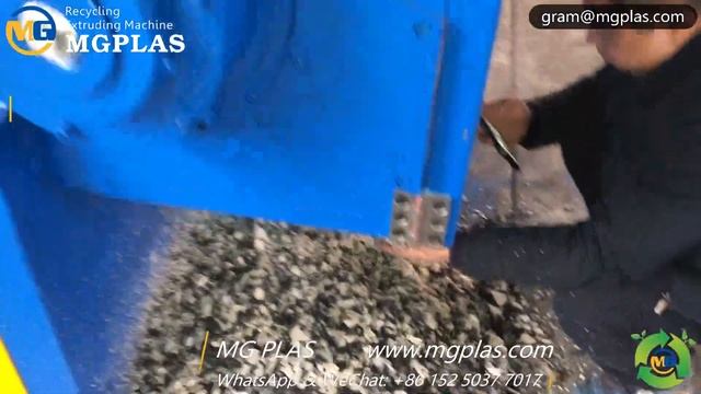 MXR600C PP PE plastic lump shredder machine with shaft coupling