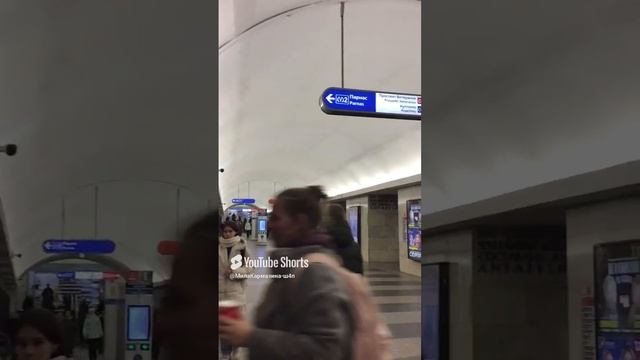 Санкт-Петербург. 30.11.2024. Посадочная платформа метро «Технологический институт-2». Фрагмент 2