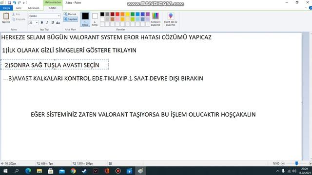 VALORANT SYSTEM HATA ÇÖZÜMÜ!!!!!(2021)